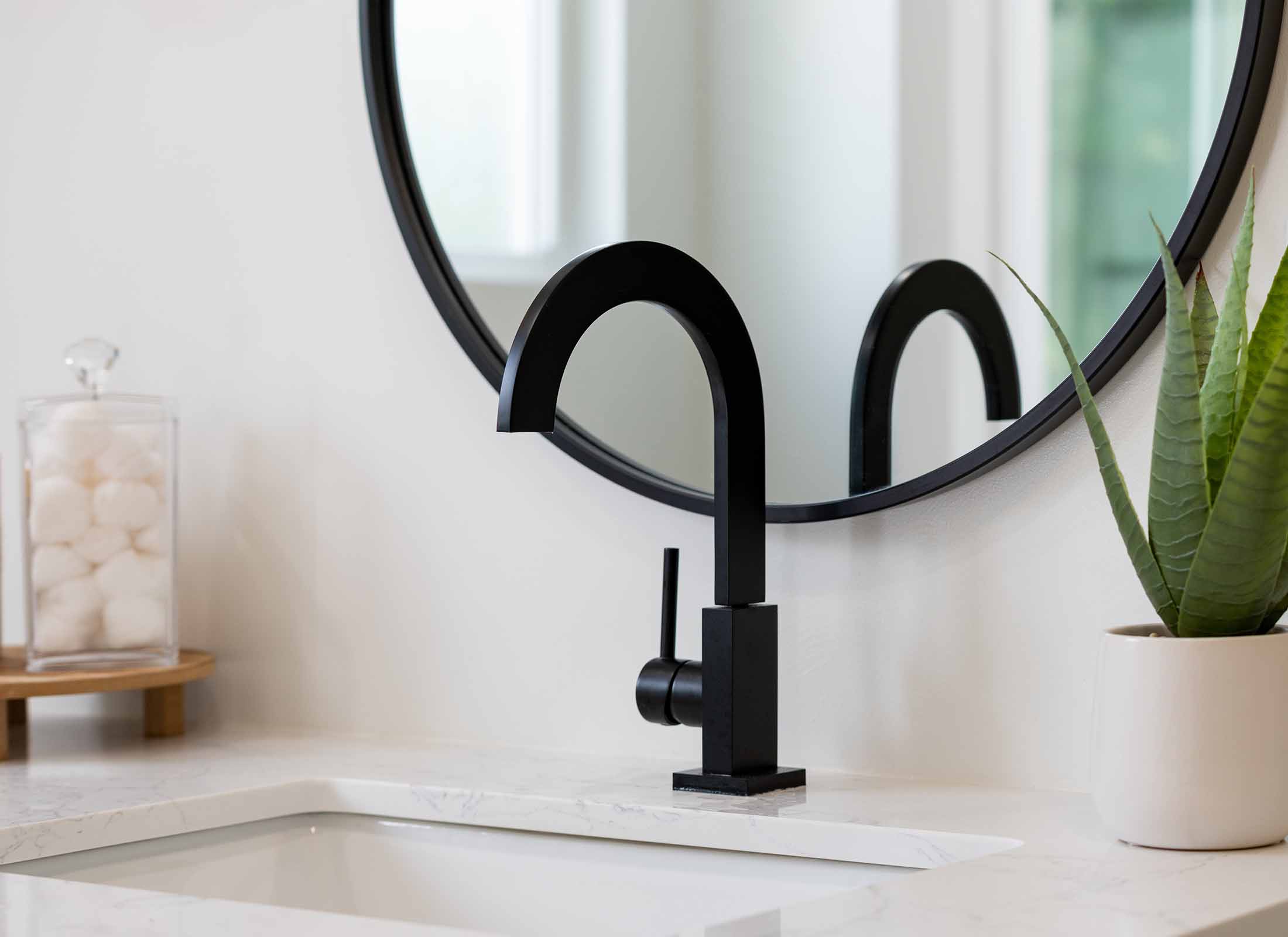 Oil-Rubbed Bronze Sink in Bathroom