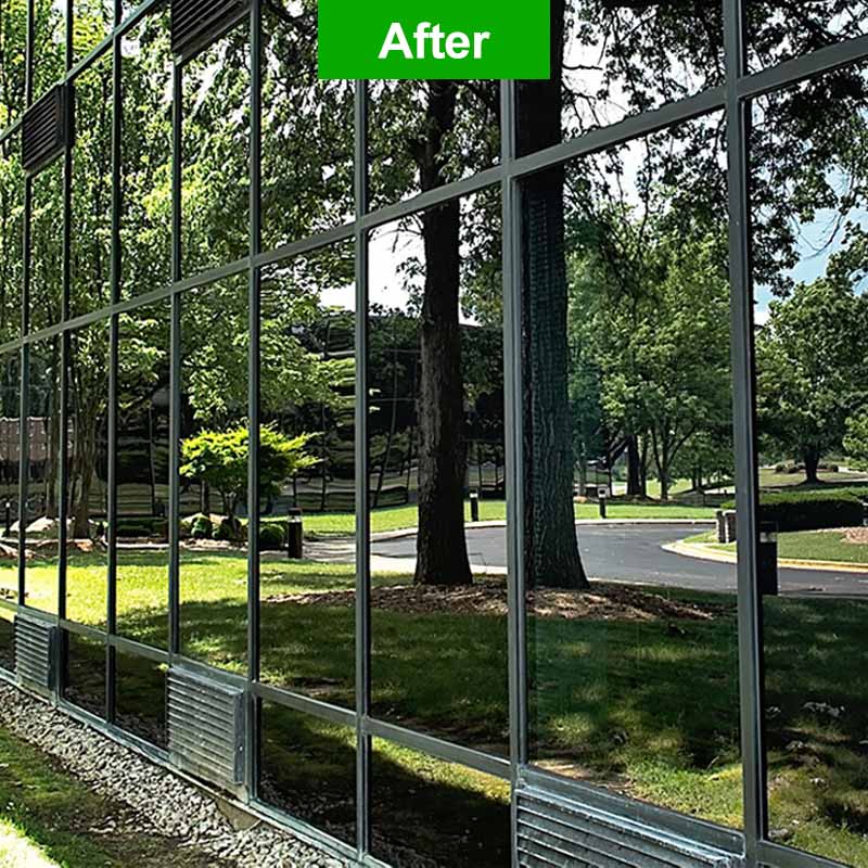 After using Glass Rescue on office exterior window