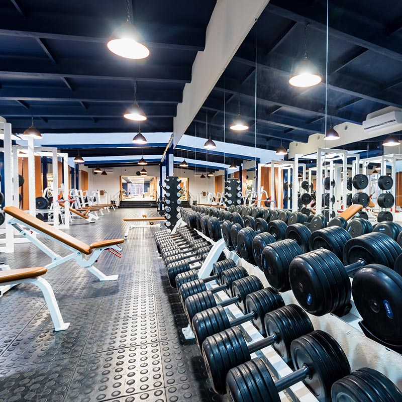 Gym Mirror with Weights