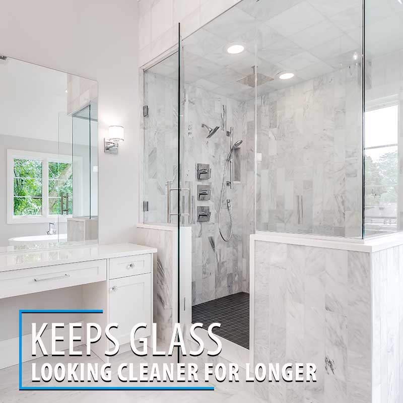 Keeps Glass Looking Cleaner for Longer Shower Door Bathroom