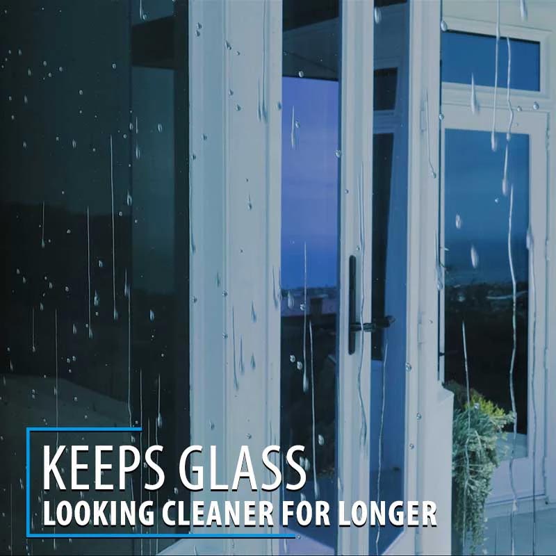 Keeps Glass Looking Cleaner for Longer on House Window Interior